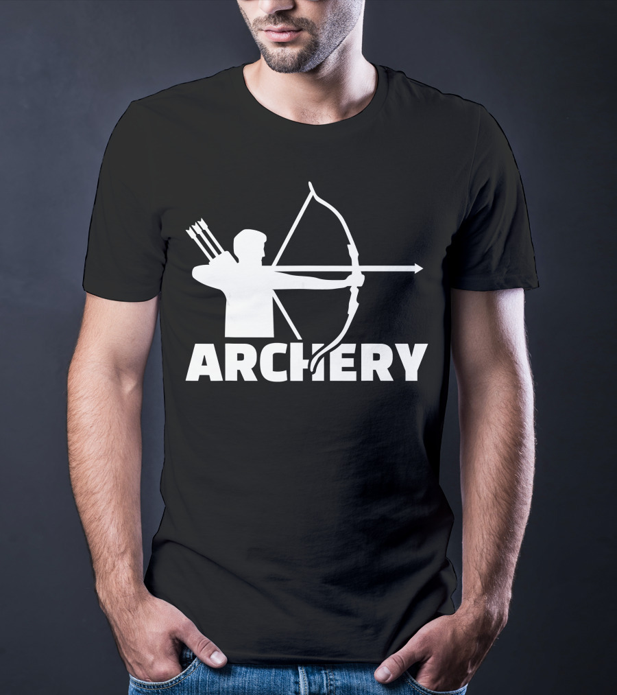 Archer With Bow And Arrows Archery T-Shirt