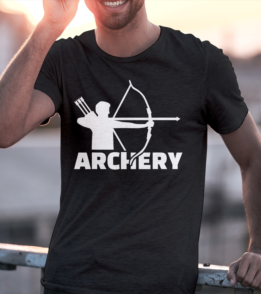 Archer With Bow And Arrows Archery T-Shirt