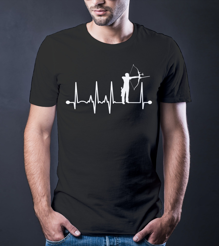 Heartbeat Archer Bow And Arrow Passion T-Shirt
