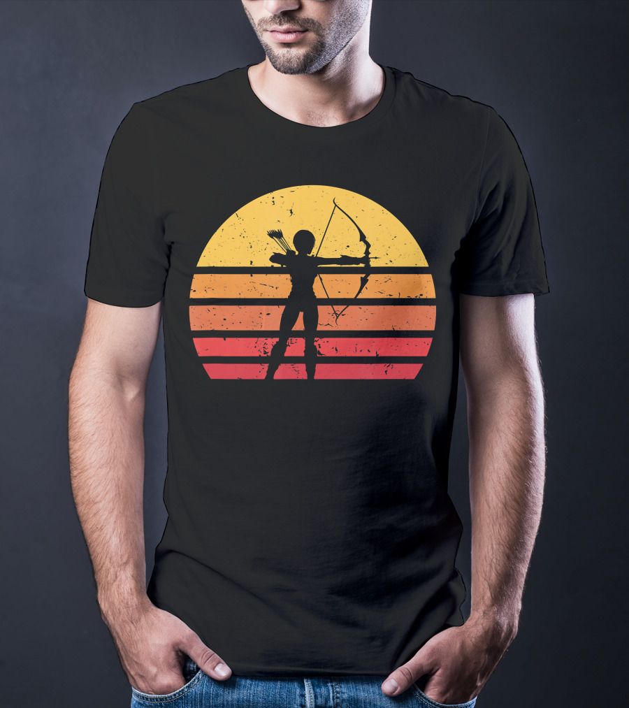Archery Vintage Sunset Women Archer T-Shirt