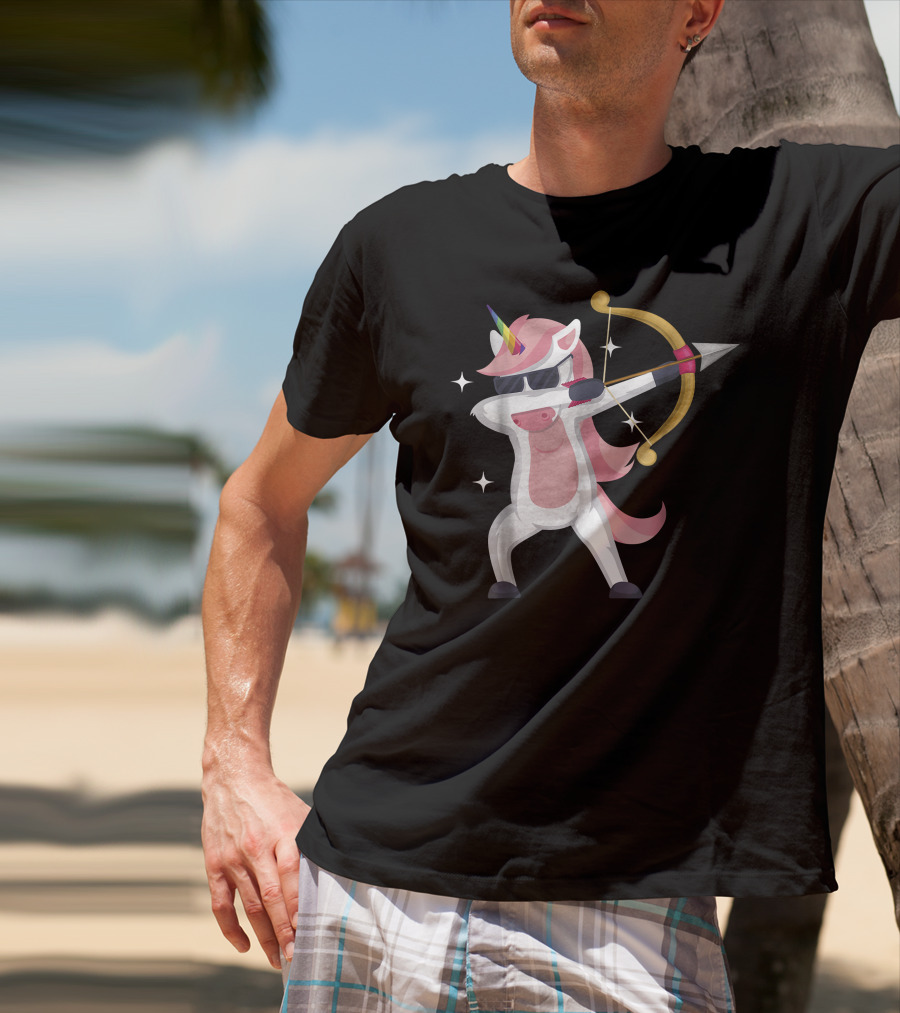 Unicorn Archer With Bow And Arrow T-Shirt