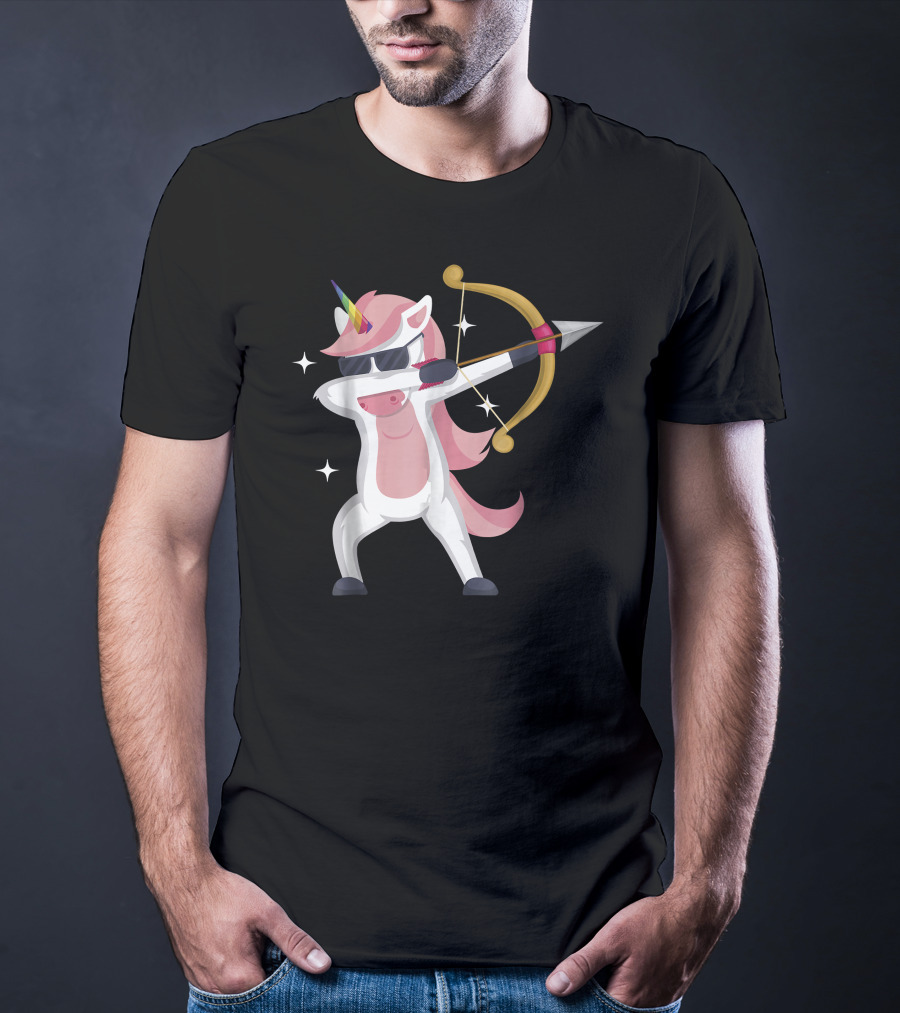 Unicorn Archer With Bow And Arrow T-Shirt