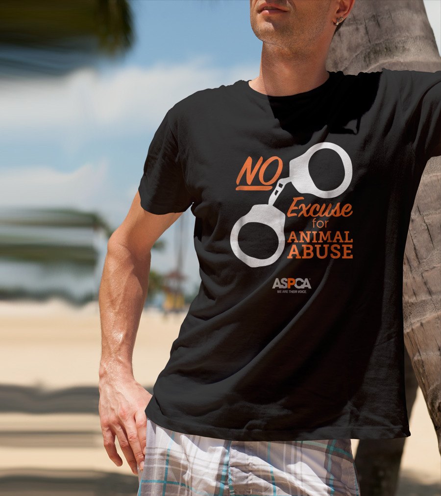 ASPCA We Are Their Voice No Excuse For Animal Abuse T-Shirt