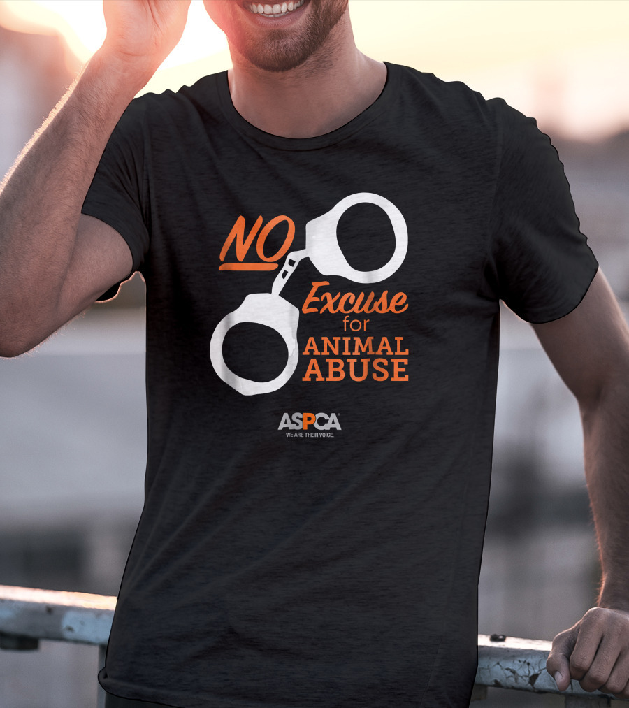 ASPCA We Are Their Voice No Excuse For Animal Abuse T-Shirt