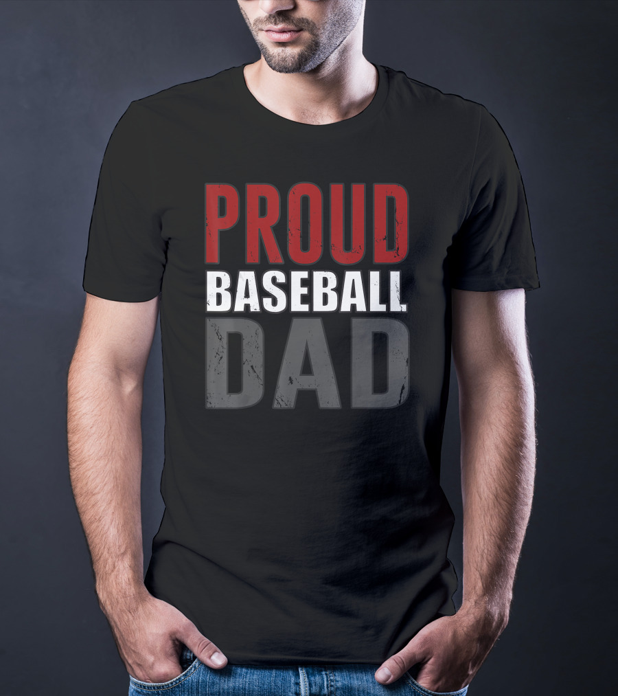 Proud Baseball Dad Awesome T-Shirt