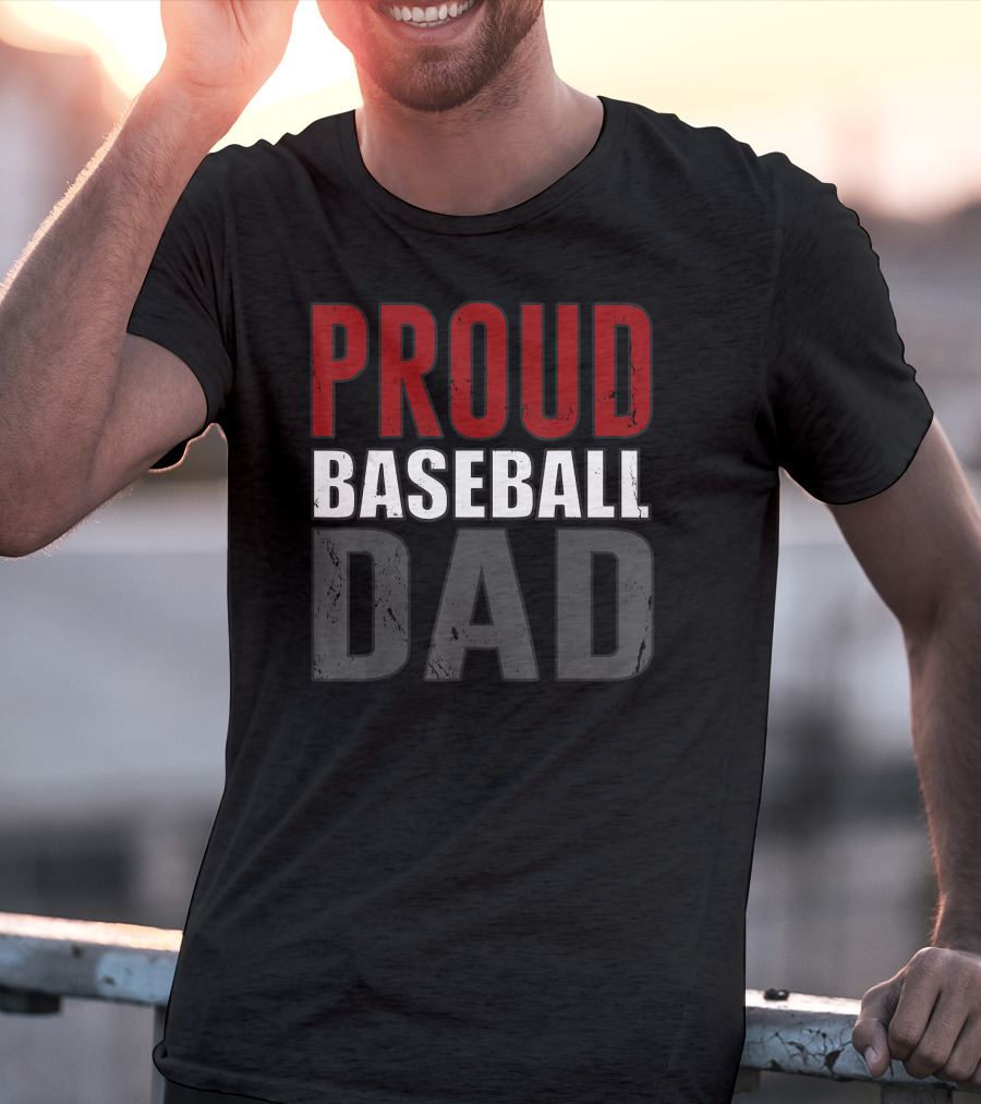 Proud Baseball Dad Awesome T-Shirt