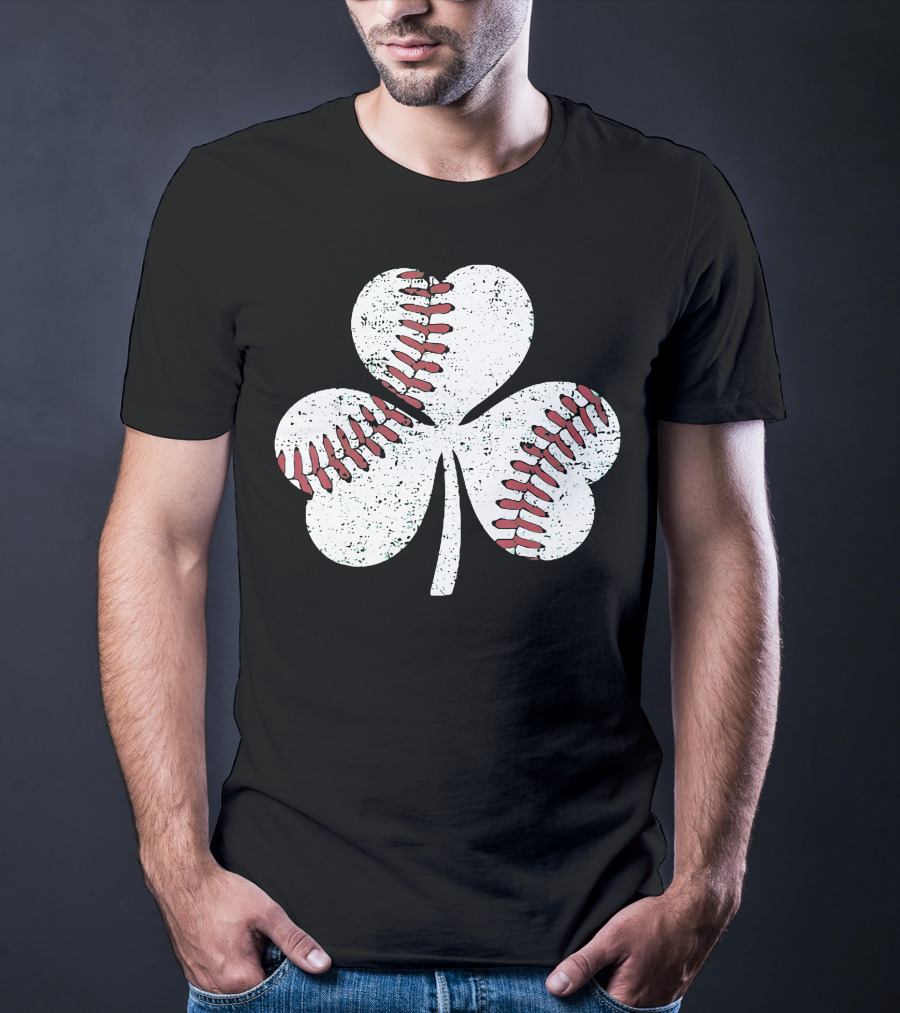 Baseball Shamrock St Patrick's Day Boy T-Shirt