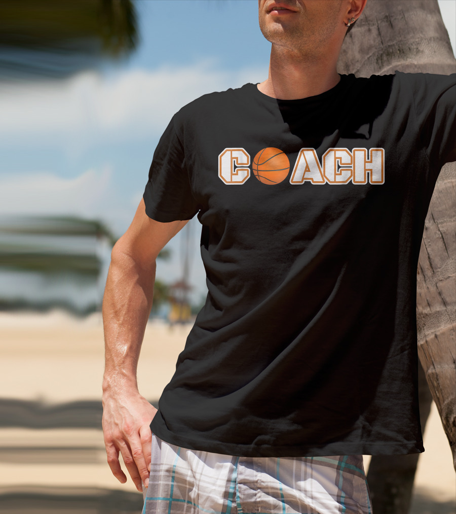 Coach Basketball Ball Coach T-Shirt