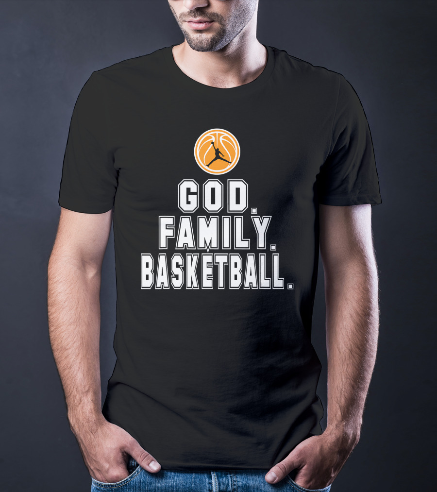 God Family Basketball Logo Iconic Trio T-Shirt