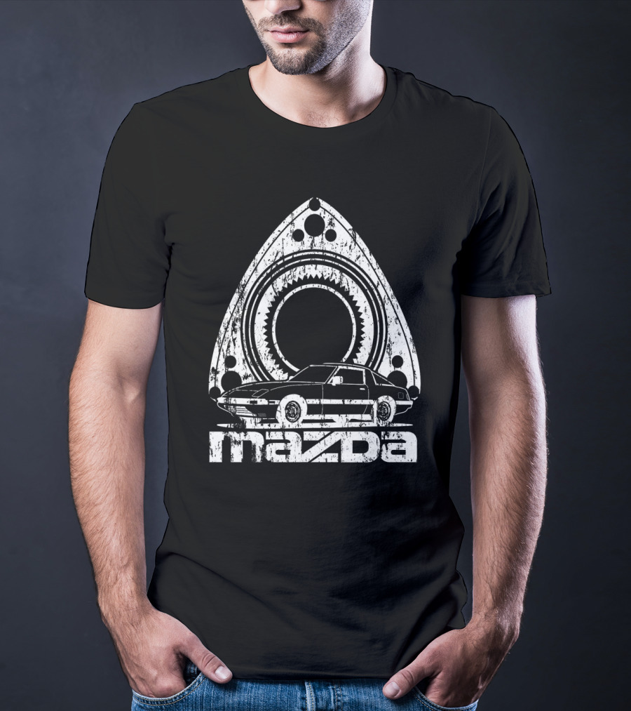 Mazda Distressed RX Rotary Engine Classic Car T-Shirt