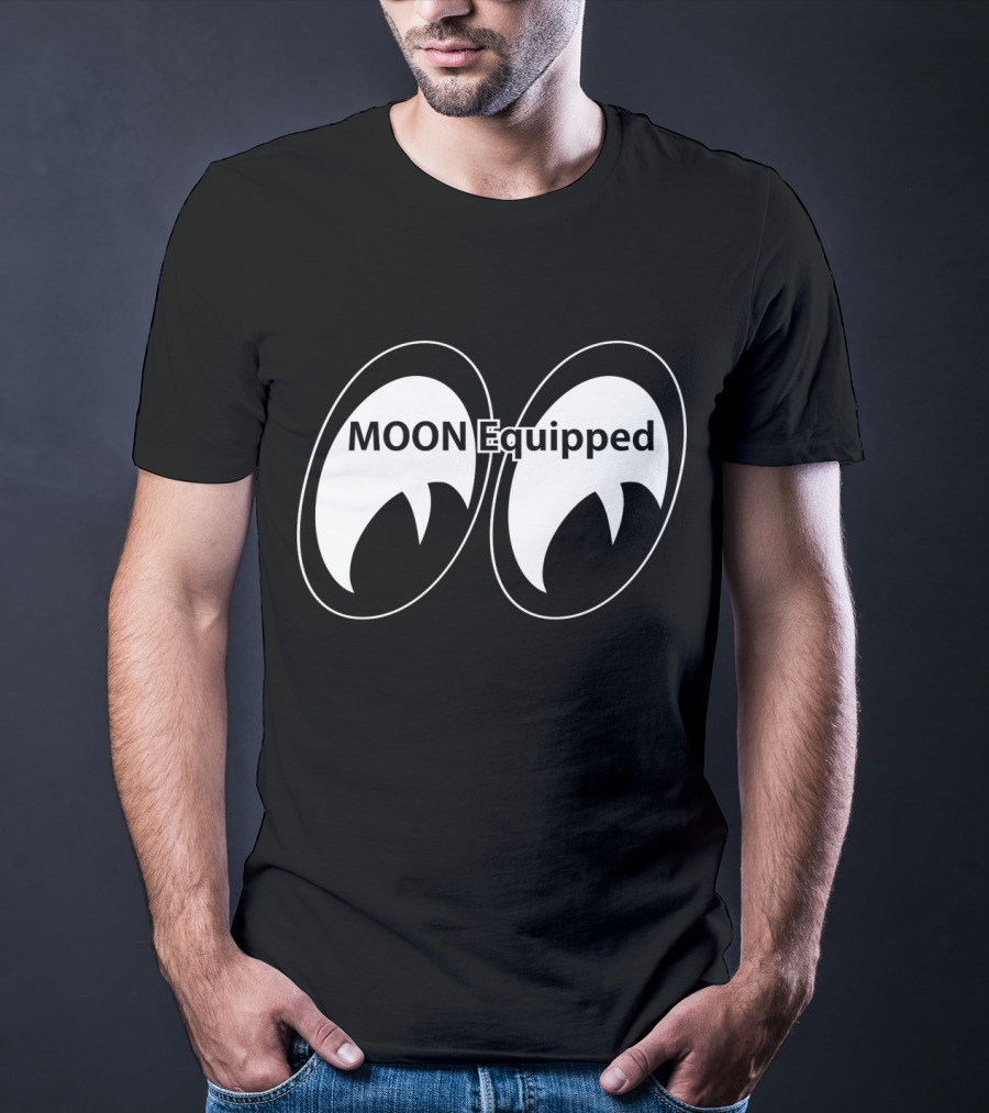 MOON Equipped Racing Logo Eyeballs T-Shirt