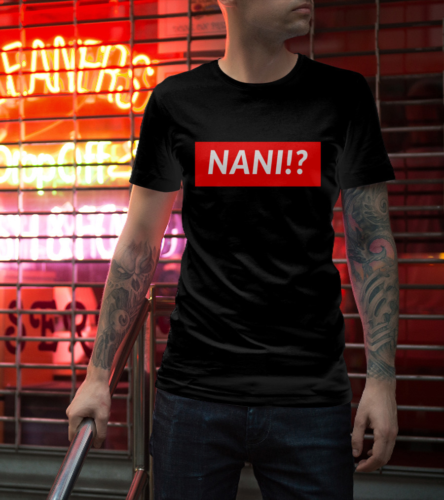 NANI? Red Box Text T-Shirt