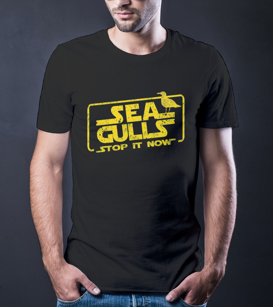 Sea Gulls Stop It Now T-Shirt