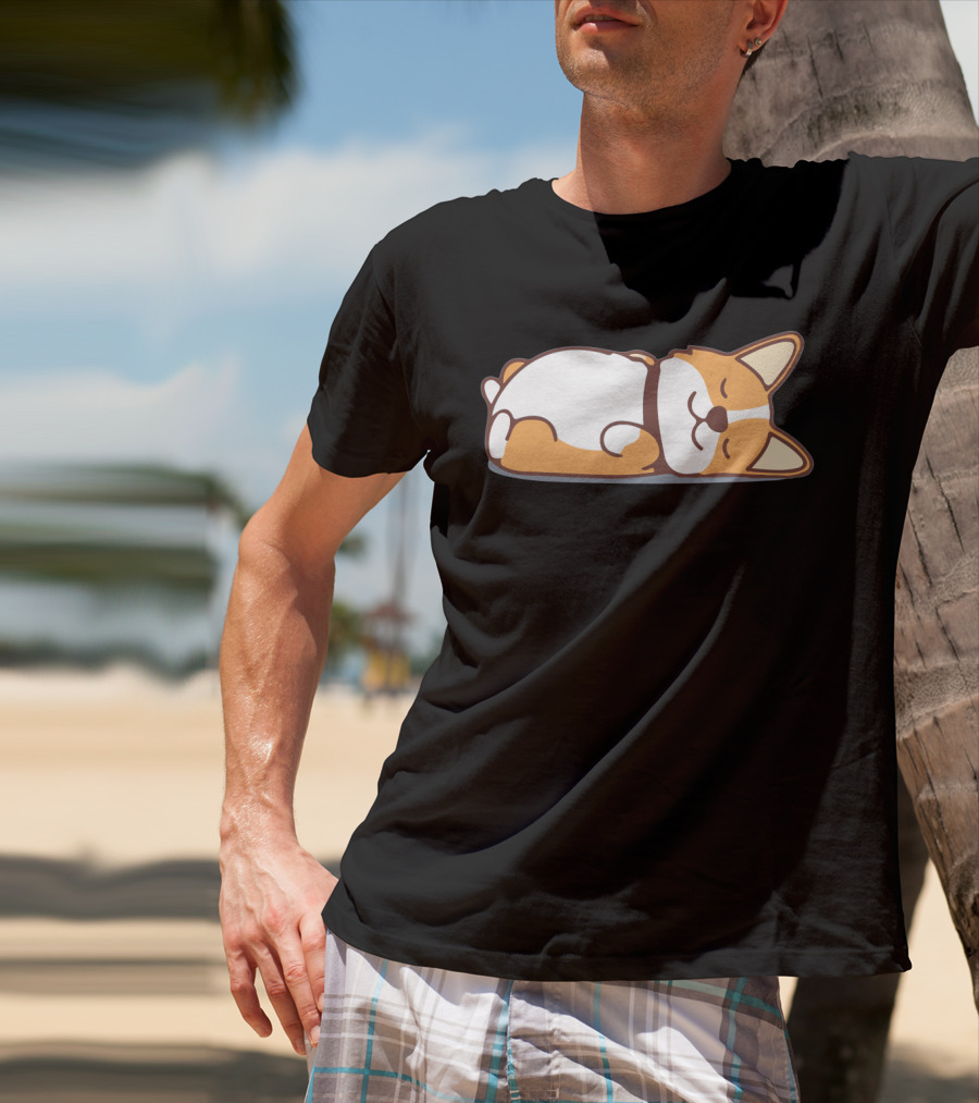 Lazy Corgi Not Today Cute Dog T-Shirt