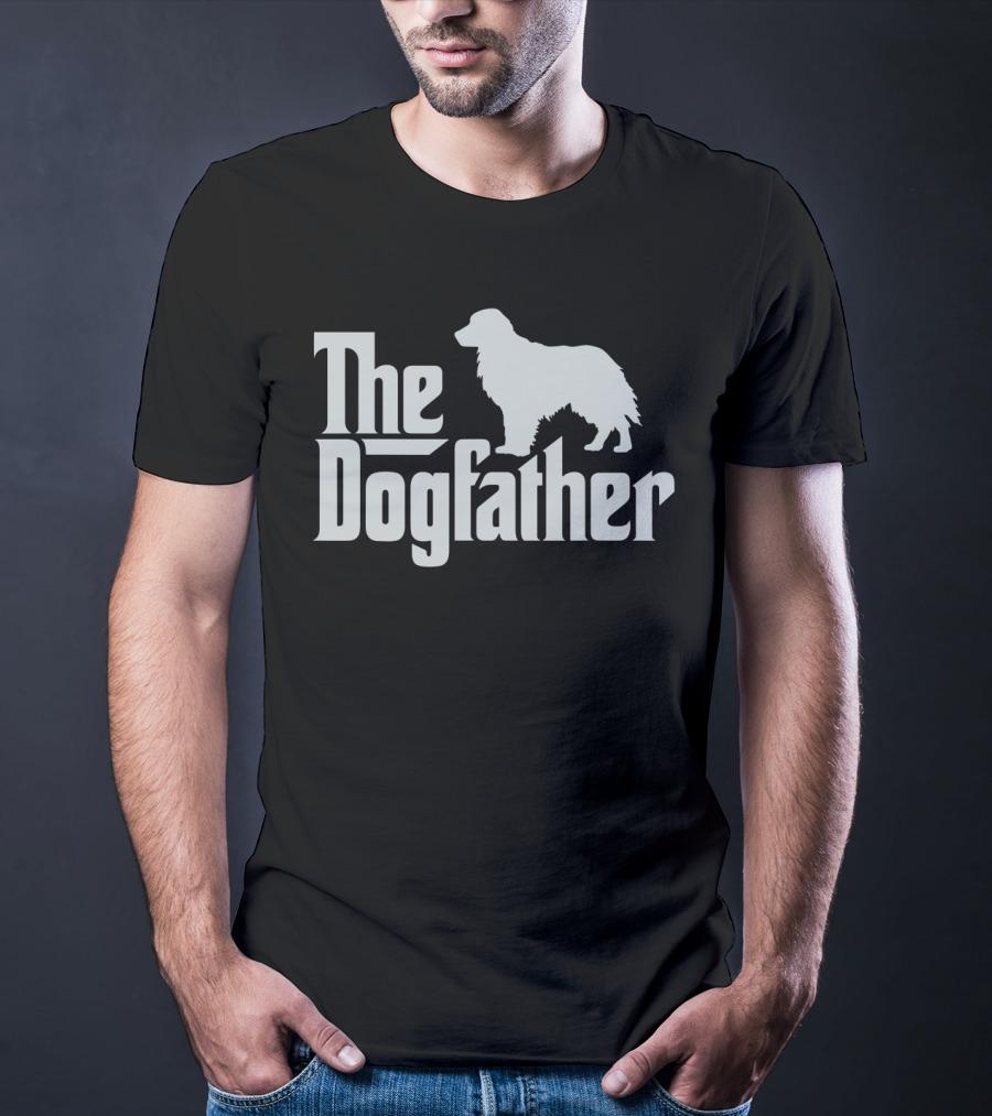 The Dogfather Golden Retriever Dog Mafia T-Shirt