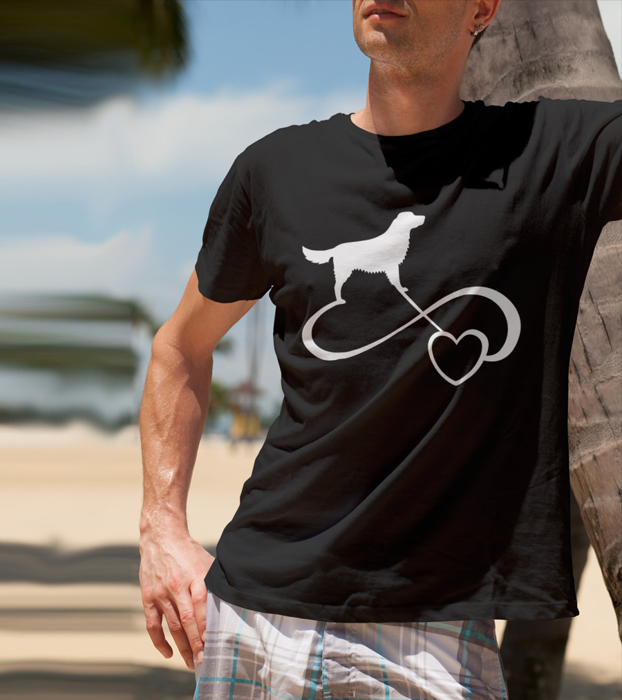 Golden Retriever Dog Lover Infinity Heart Dog Breed T-Shirt