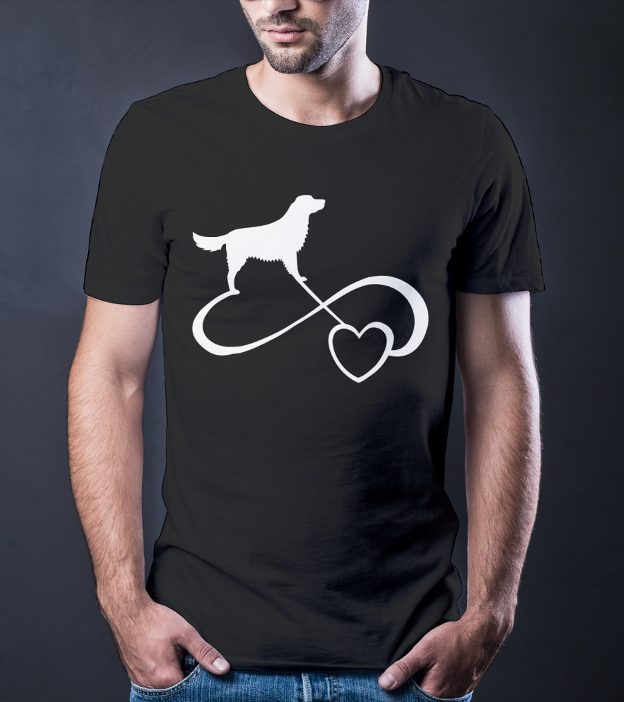 Golden Retriever Dog Lover Infinity Heart Dog Breed T-Shirt