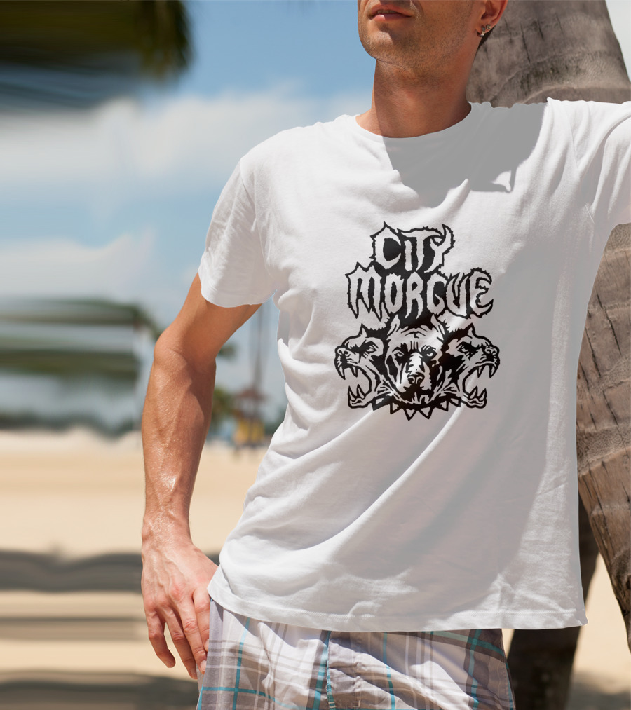 City Morgue Three-Headed Dog T-Shirt