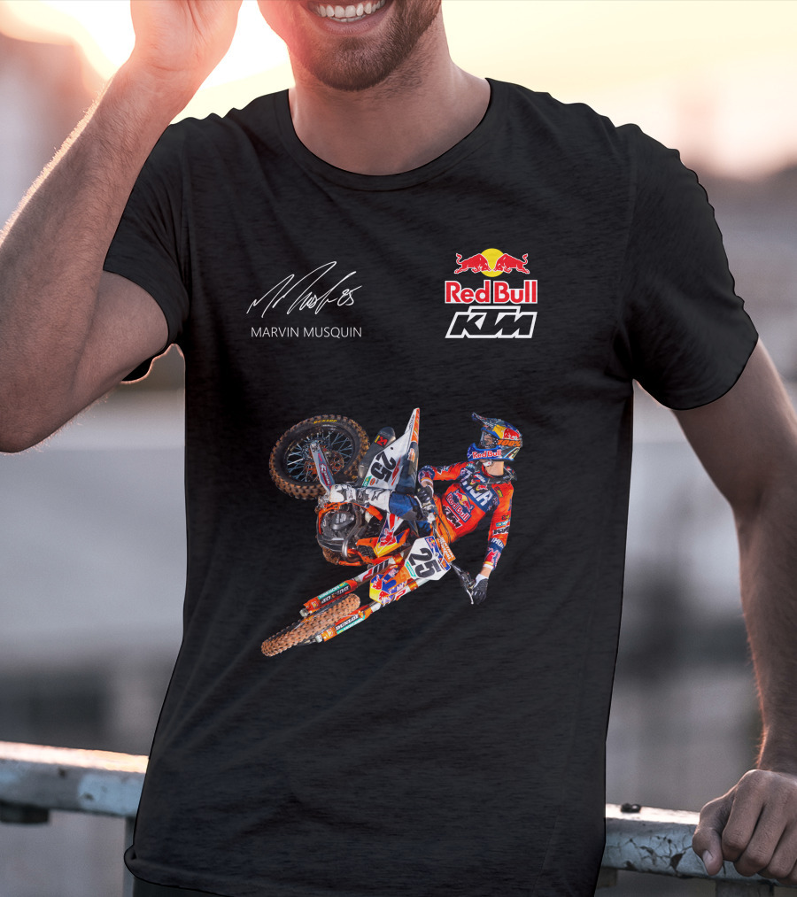 Marvin Musquin Red Bull KTM Racing Action Signature T-Shirt
