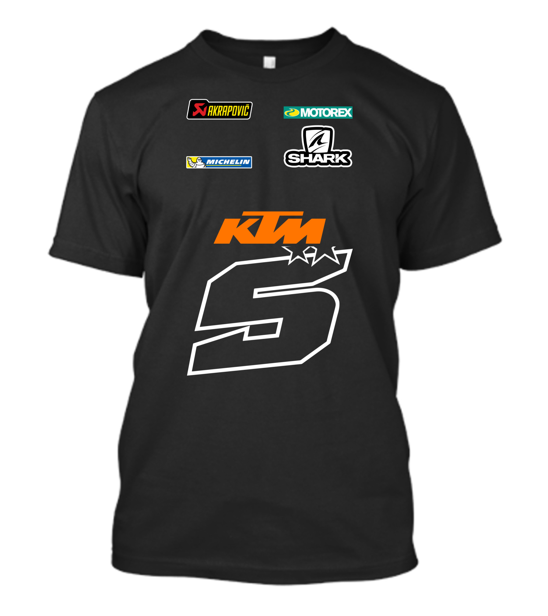 Johann Zarco KTM 5 Akrapovic Motorex Shark Michelin T-Shirt