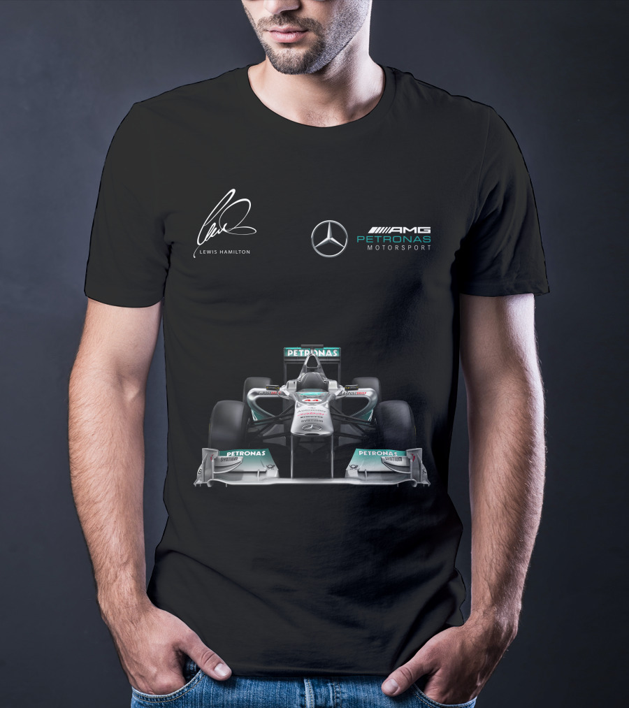 Lewis Hamilton Mercedes AMG Petronas Motorsport Formula One Racing T-Shirt