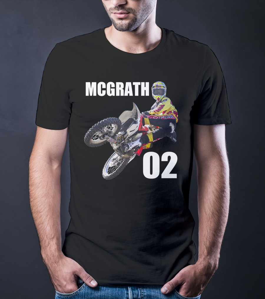 McGrath 02 Motocross Racing Action T-Shirt