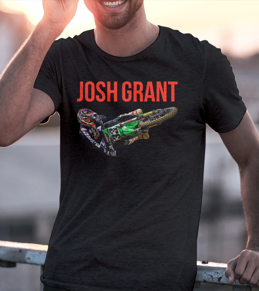 Josh Grant Motocross Rider 33 Racing Action T-Shirt