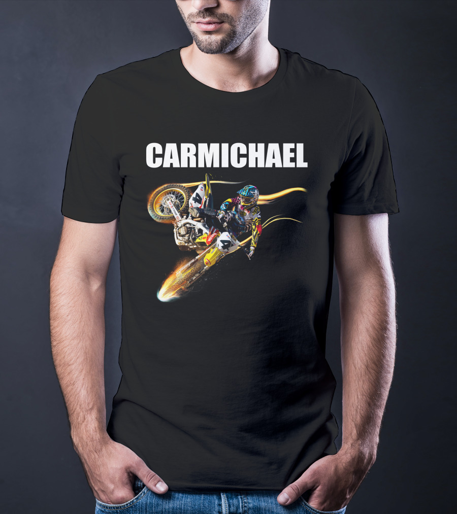 Carmichael Motocross Stunt Action T-Shirt
