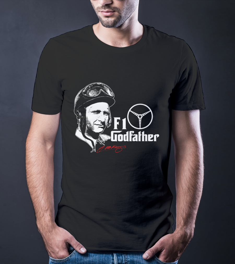 F1 Godfather Steering Helmet Icon Legend T-Shirt