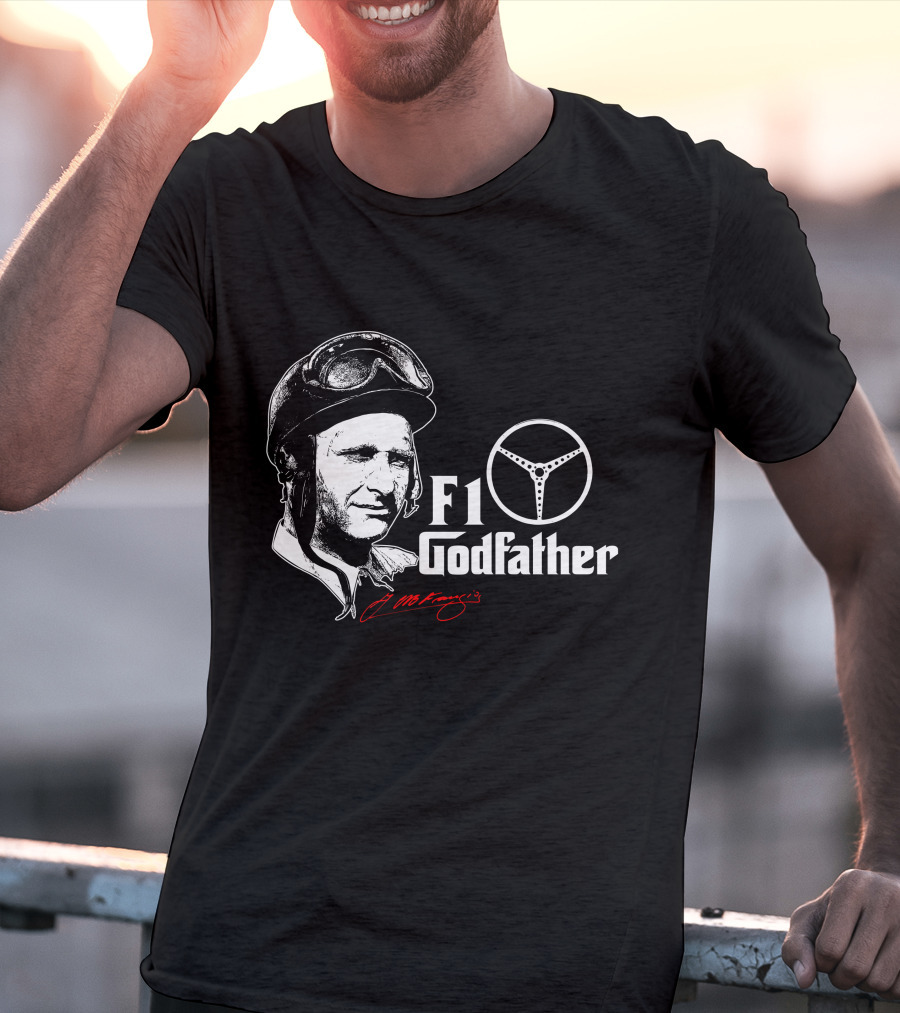 F1 Godfather Steering Helmet Icon Legend T-Shirt
