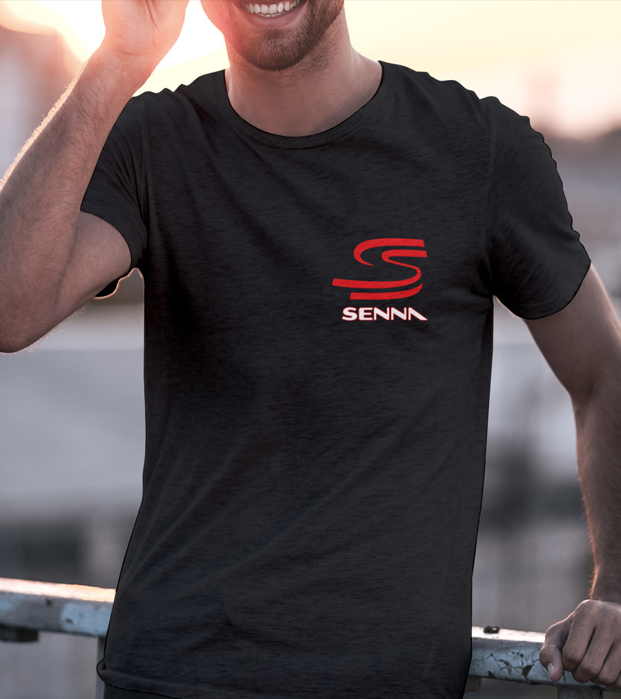 Thank You Ayrton Senna Da Silva Iconic Red S Logo Senna T-Shirt