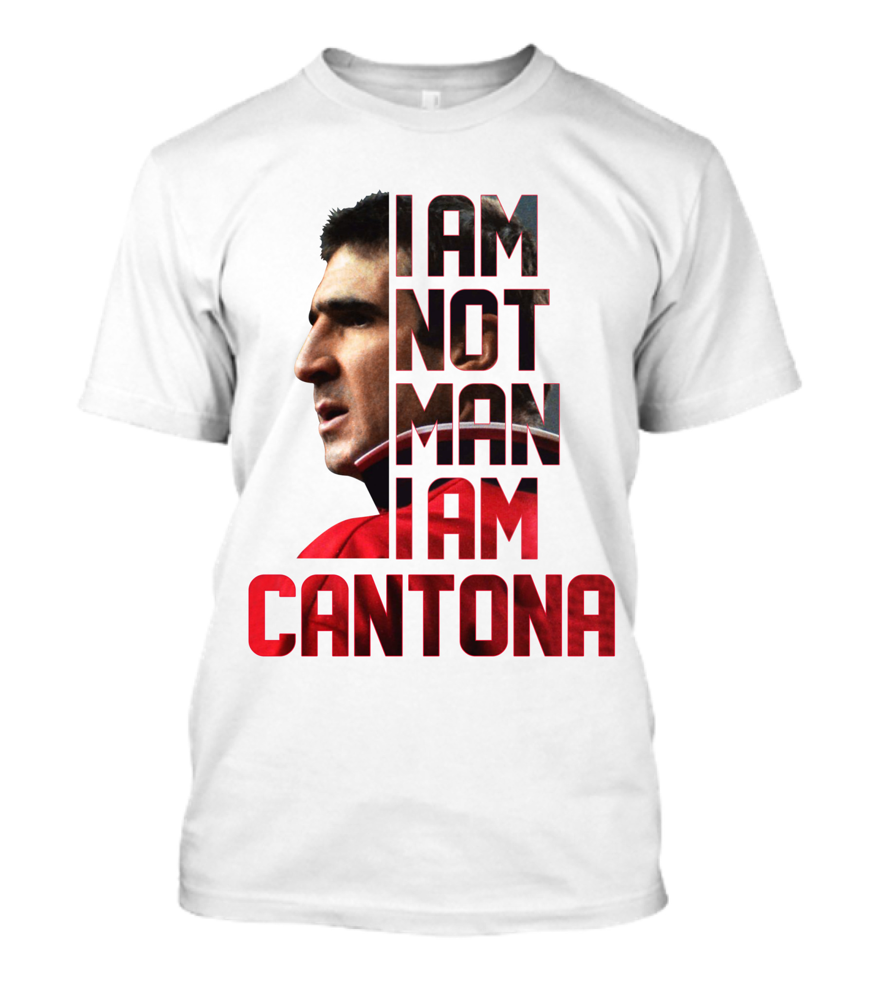 I AM NOT MAN I AM CANTONA Football Legend Iconic Image T-Shirt