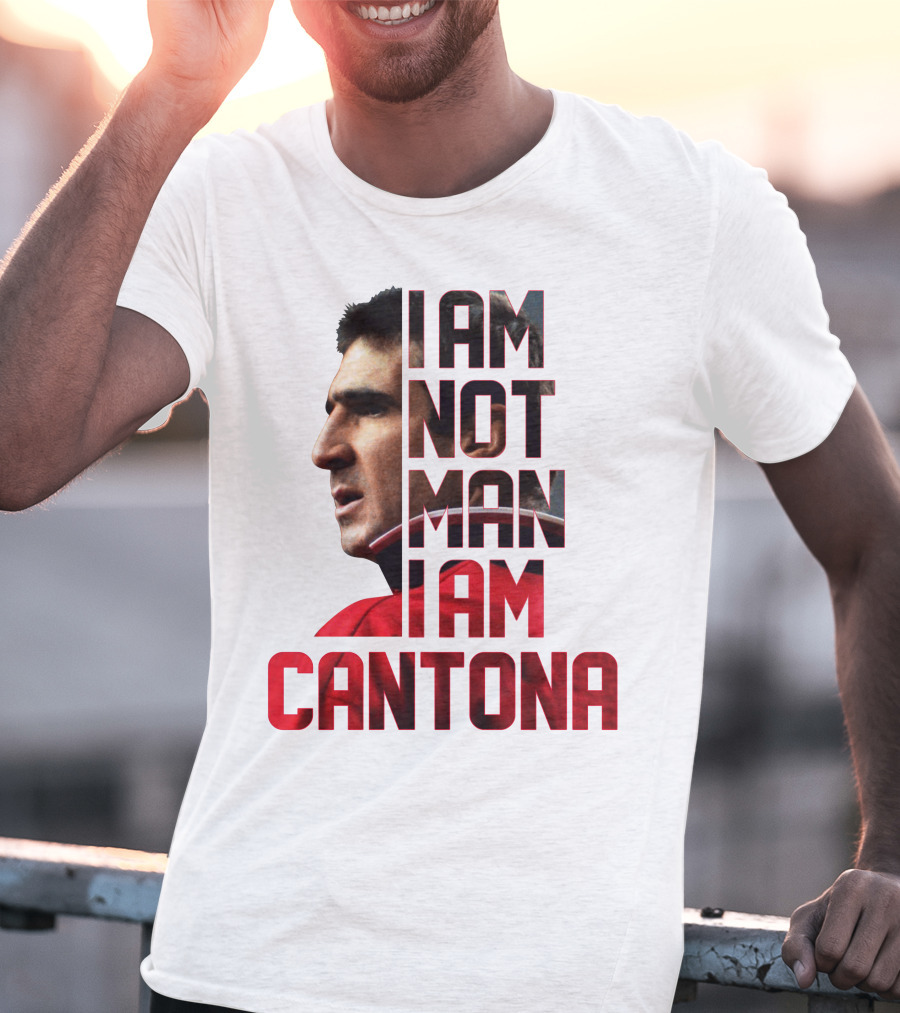 I AM NOT MAN I AM CANTONA Football Legend Iconic Image T-Shirt