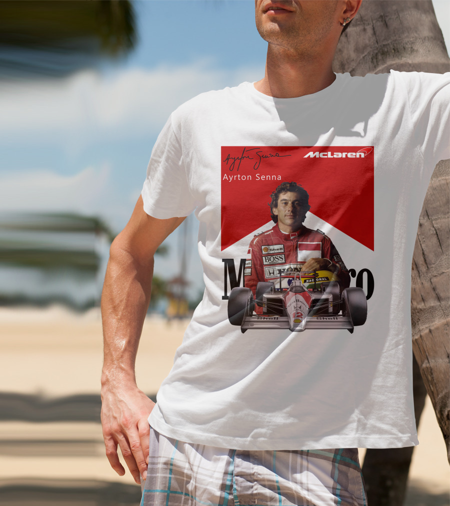Ayrton Senna McLaren Racing Legend T-Shirt