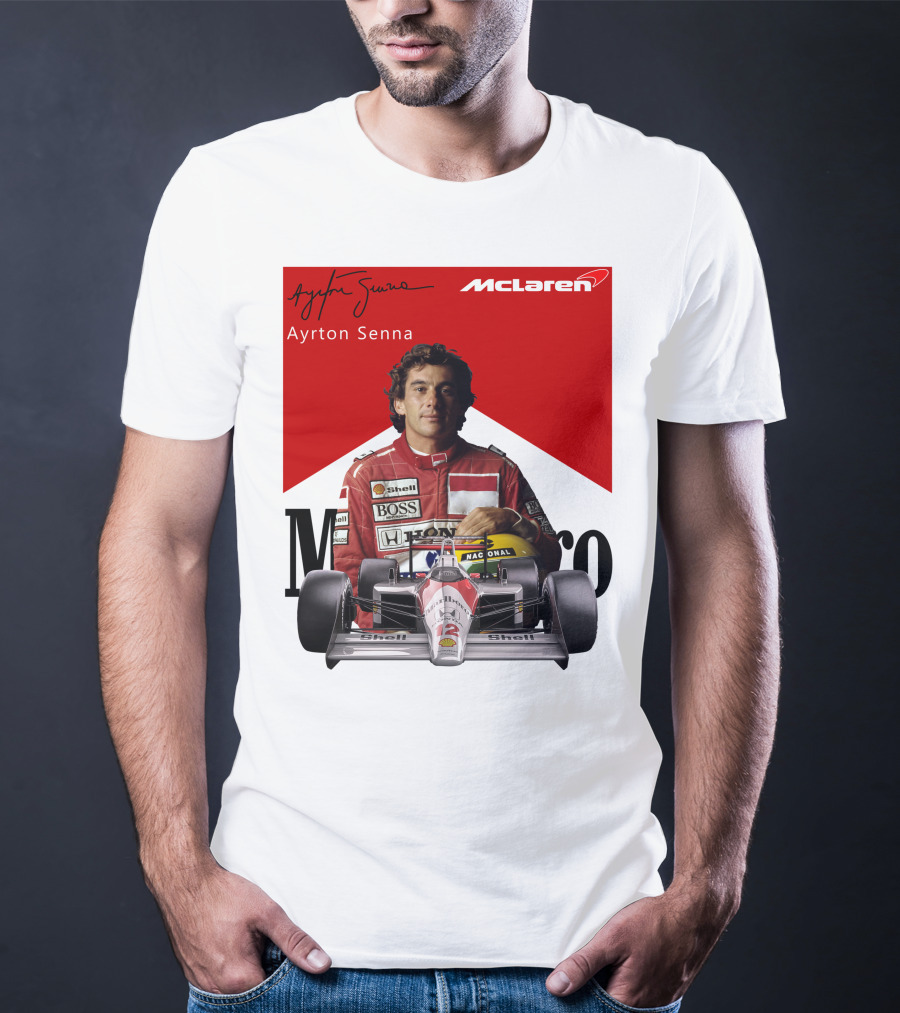 Ayrton Senna McLaren Racing Legend T-Shirt