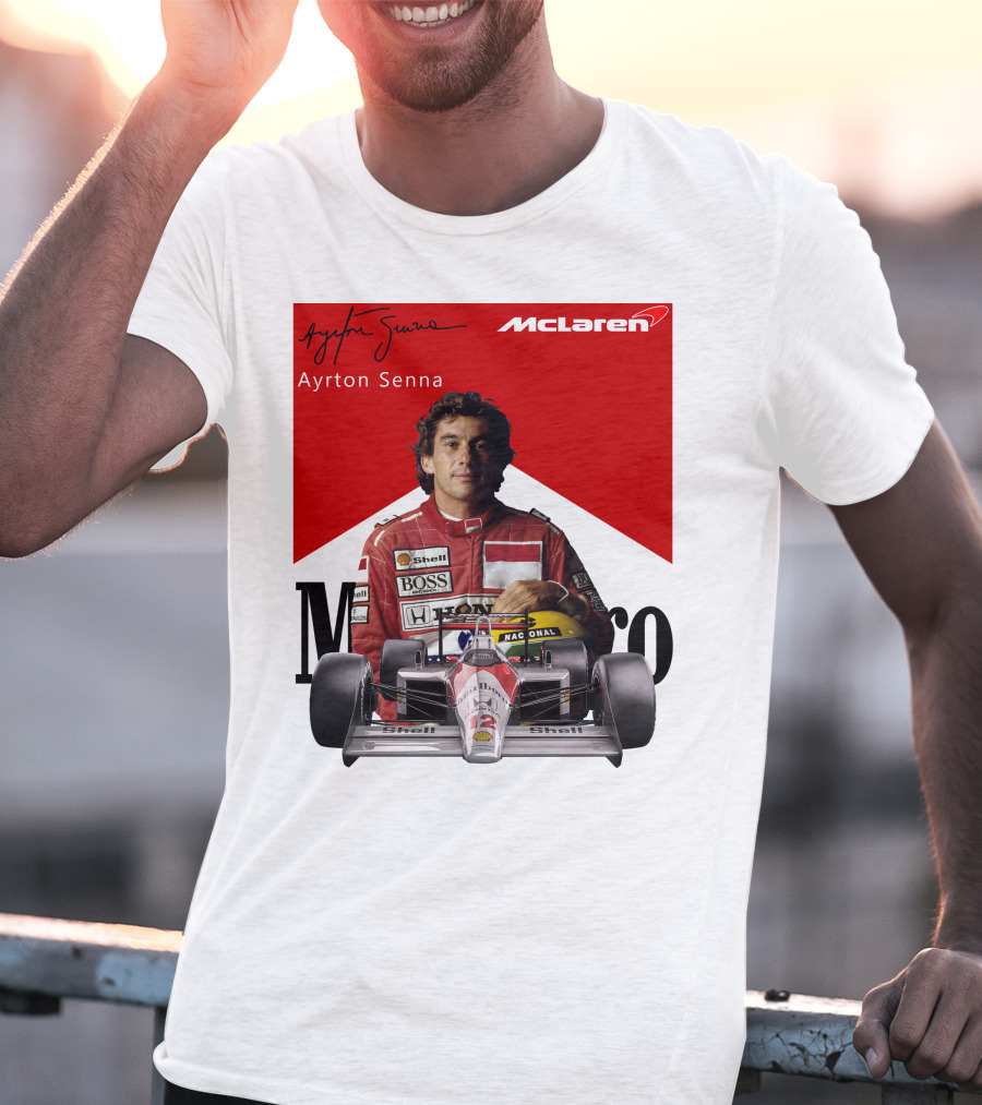 Ayrton Senna McLaren Racing Legend T-Shirt