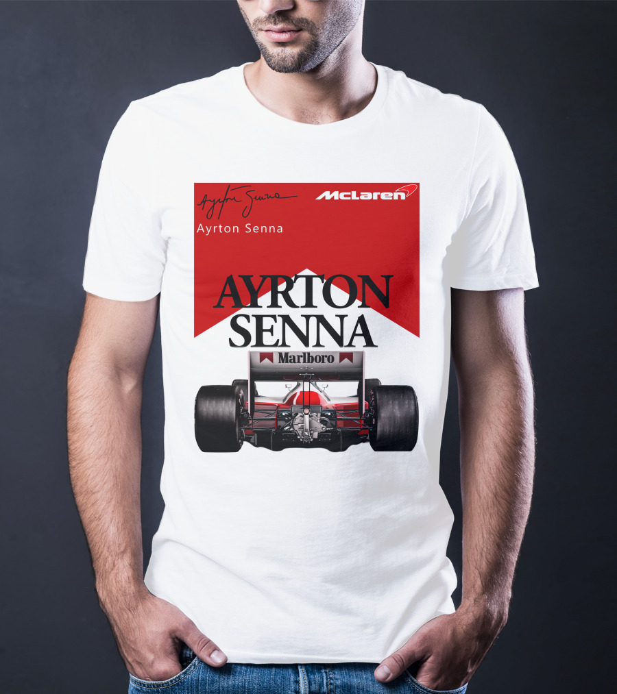 Ayrton Senna McLaren Marlboro Racing Team T-Shirt