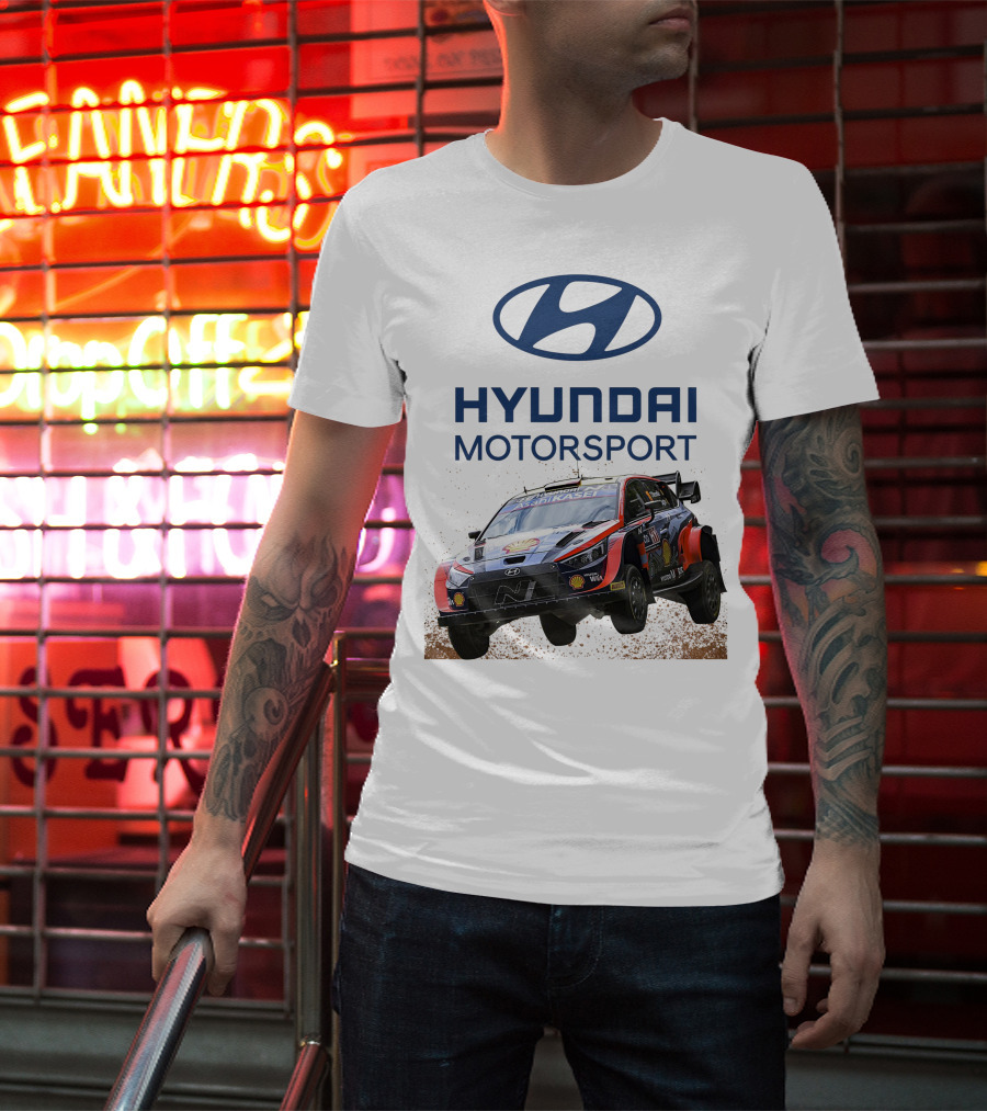 Hyundai Motorsport Neuville Rally Car Team T-Shirt
