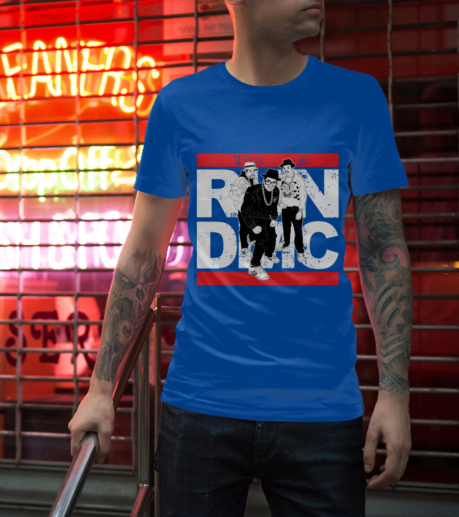 Run DMC 53 Hip Hop Legends Graphic Red Stripes T-Shirt