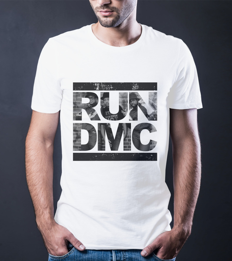 Run DMC Black And White Portrait 46 T-Shirt