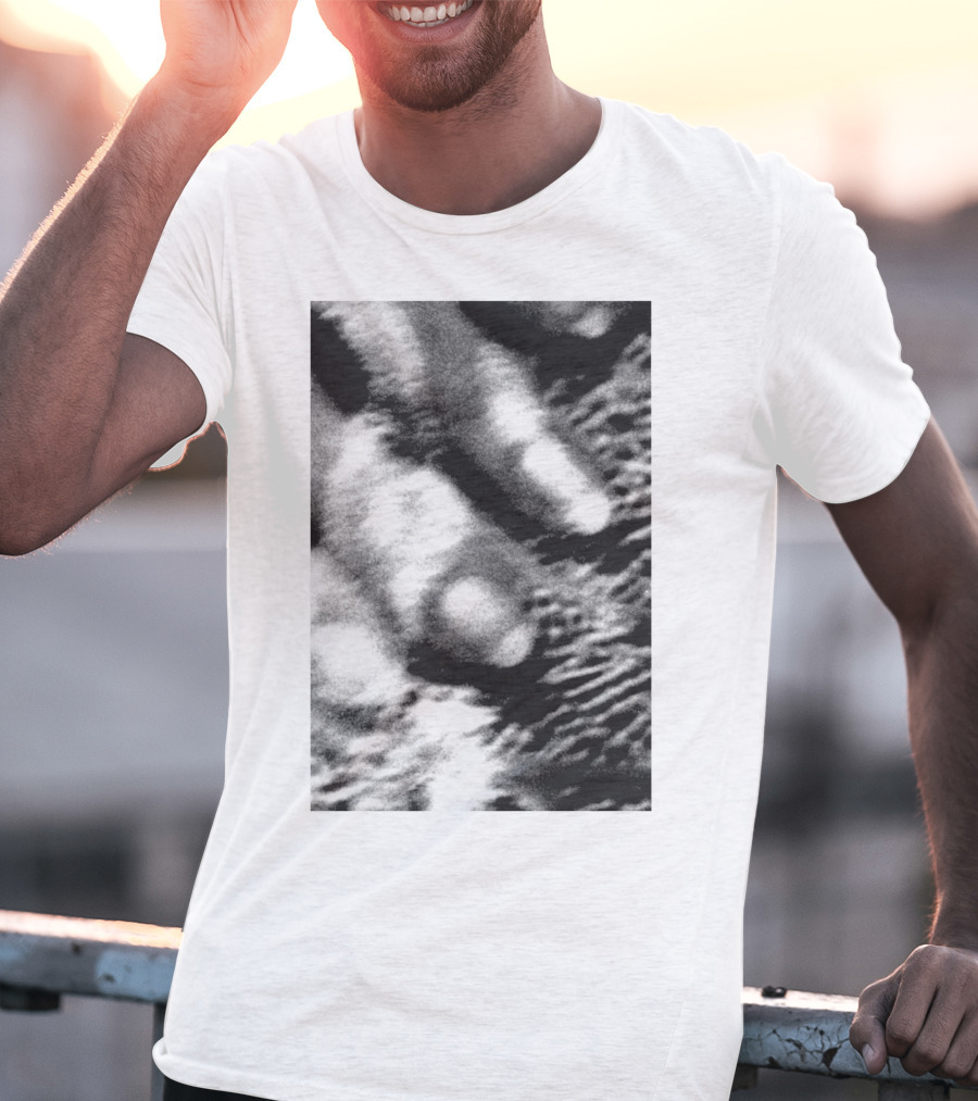 Cocteau Twins 18 Monochrome Abstract Texture T-Shirt