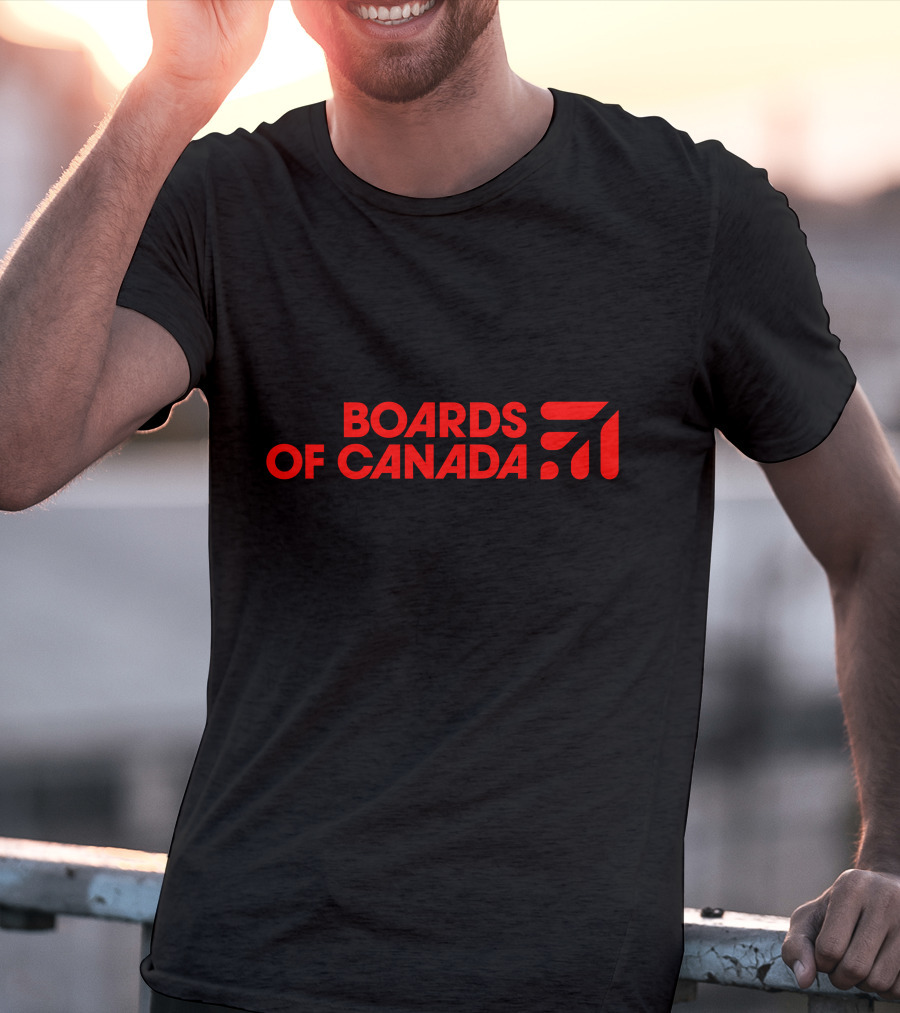 Boards Of Canada Red Logo With Graphic Element T-Shirt