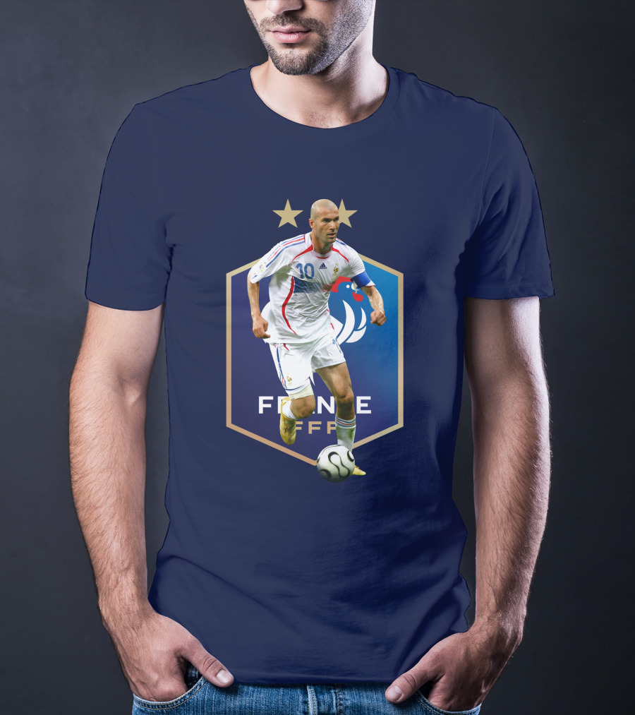 Zidane France FFF Soccer Icon Stars T-Shirt