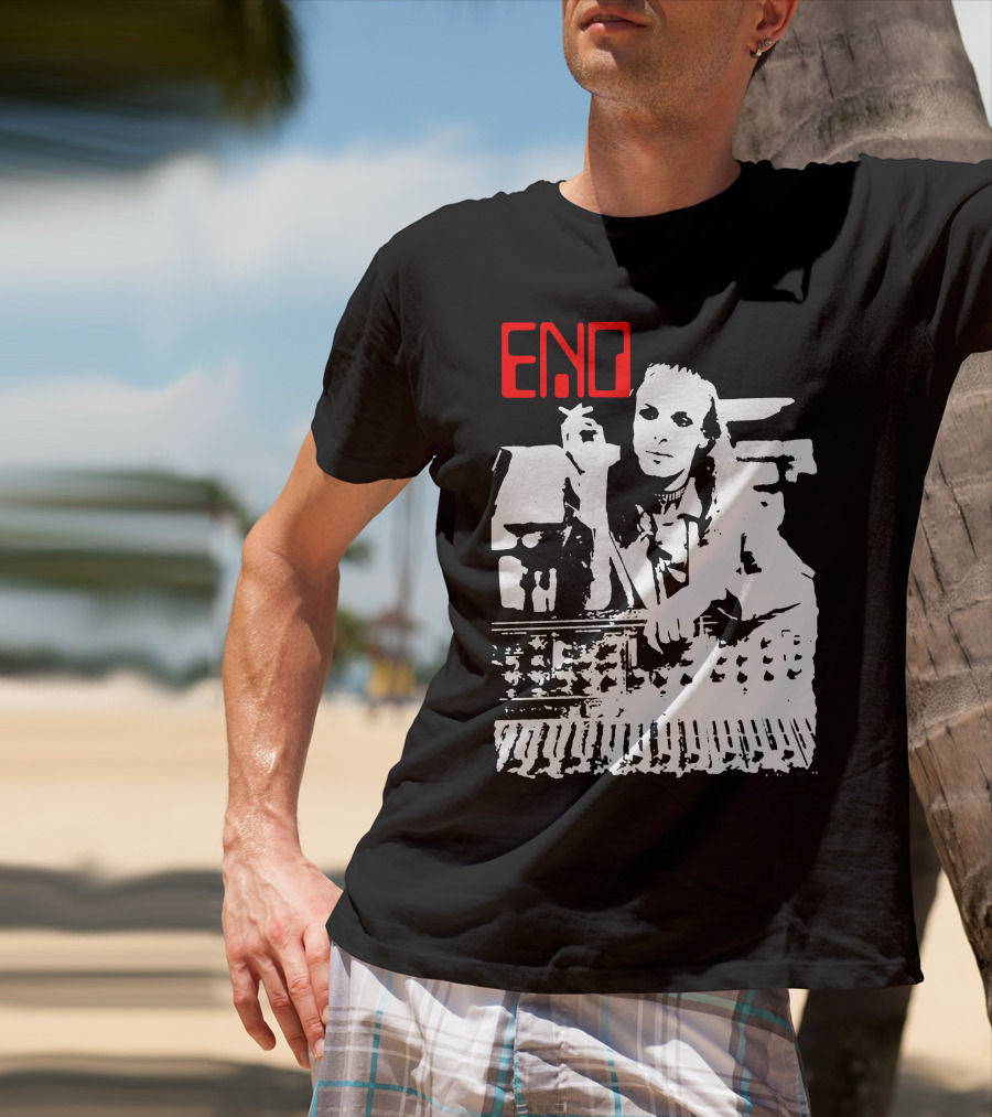 ENO Red Text Minimalist T-Shirt