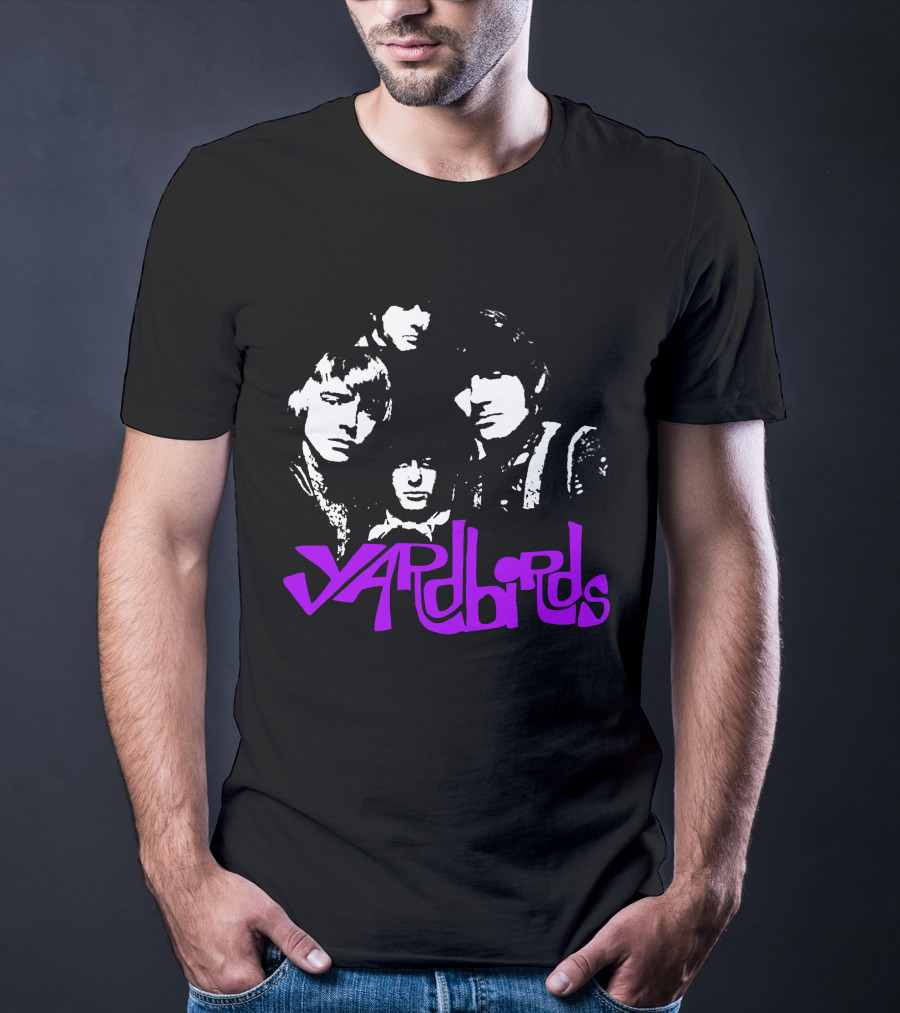 Yardbirds Psychedelic Text T-Shirt