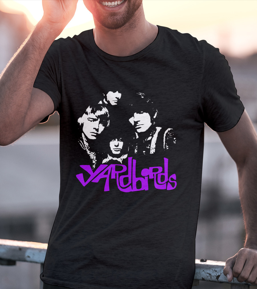 Yardbirds Psychedelic Text T-Shirt