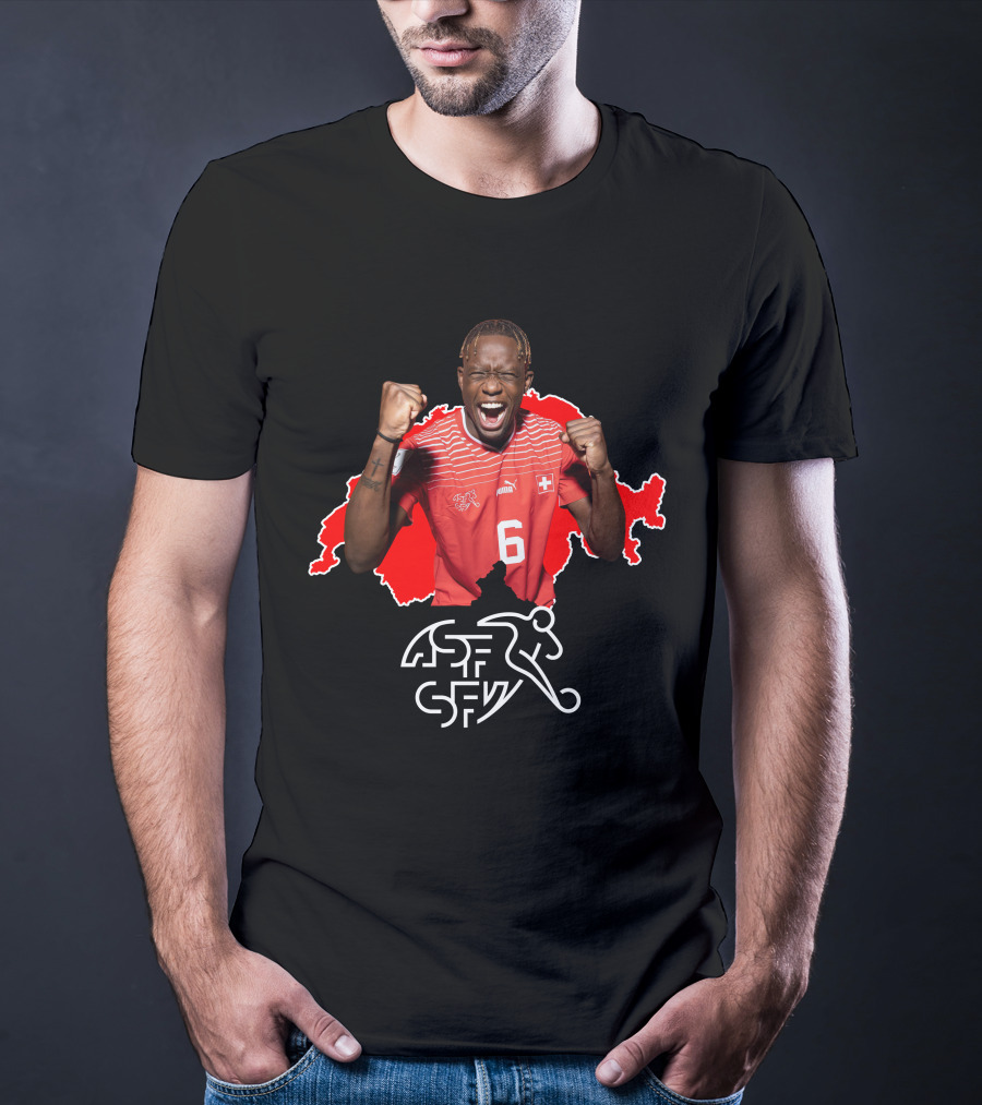 Denis Zakaria Switzerland Football Jersey Number 6 T-Shirt