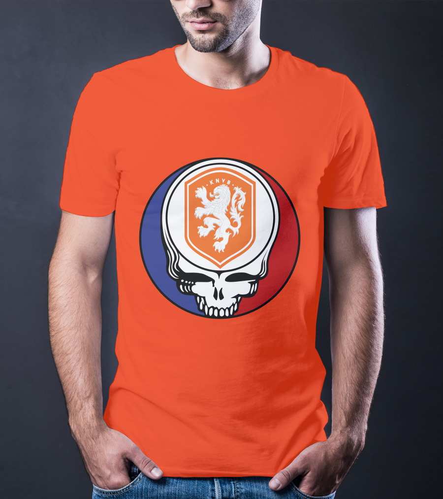 Netherland National Football Team KNVB Grateful Dead Skull T-Shirt
