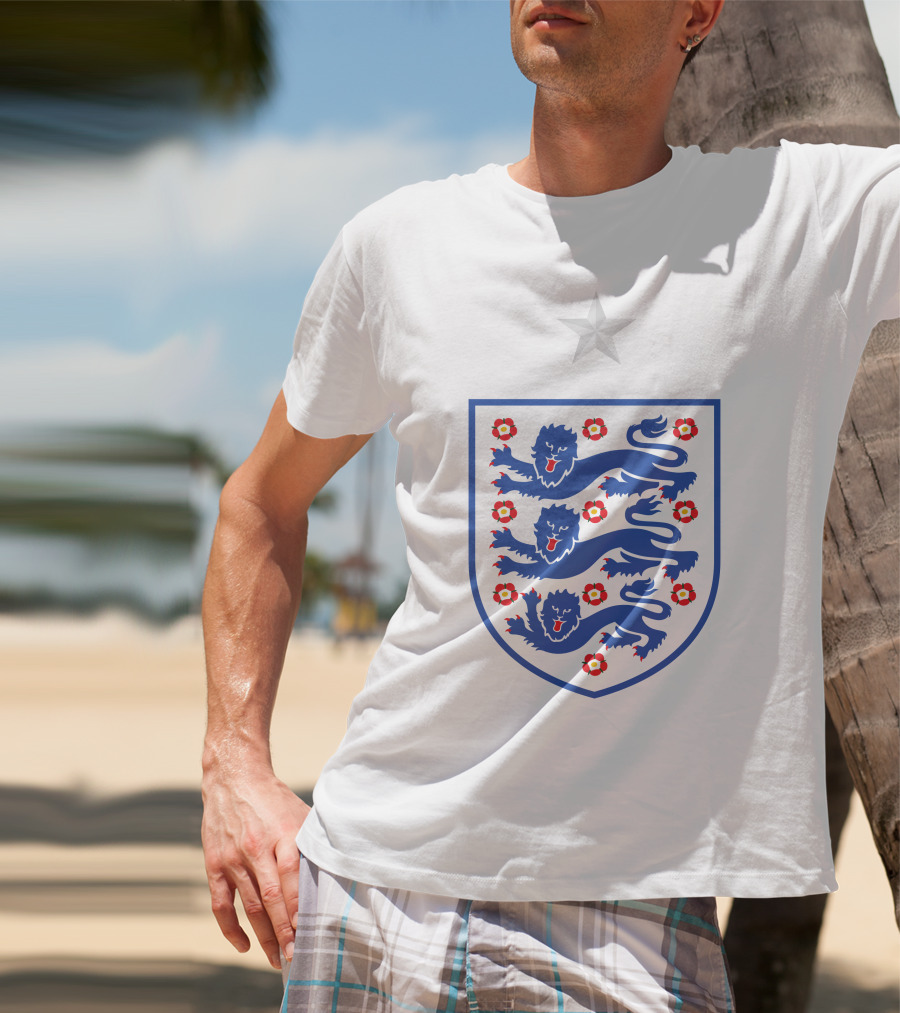 Harry Kane 9 England National Football Team Crest T-Shirt