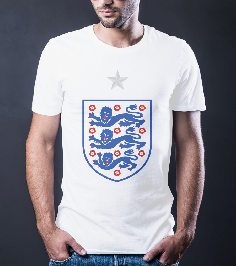 Jude Bellingham 22 England Three Lions Football Crest T-Shirt